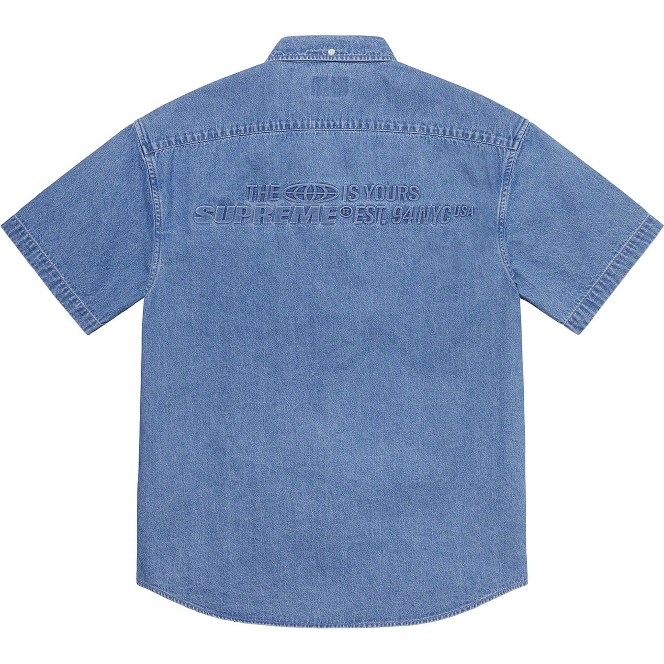 Embossed Denim S/S Shirt view 6